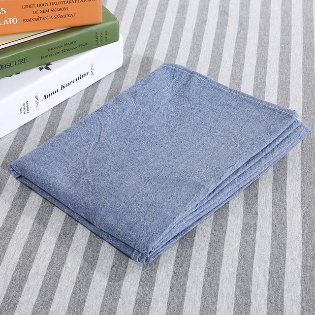 Funda de sofá de algodón suave para masajes de salón de belleza y spa con orificio para respirar en el rostro, color azul marino