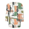thumbnail image 5 of LiMoi Womens Summer Tops Dressy Casual Womens 3/4 Sleeve Shirts Plus Size Shirts for Curvy Women Graphic Tshirts Shirts for Women Get it Fast, 5 of 7