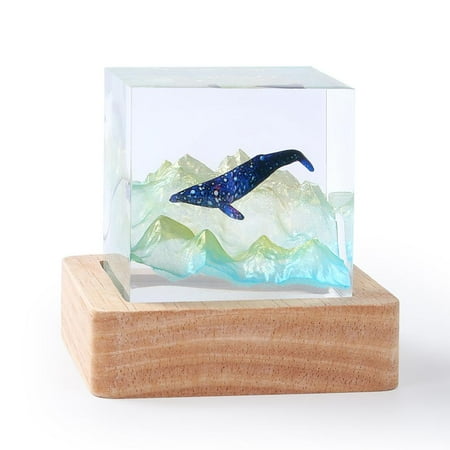 

ZHXXCUM USB Night Light Ornaments Whale Creative Resin Crafts