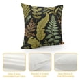 thumbnail image 4 of COMIO  Throw Pillow Cover Green Floral in Vintage Style Leaves and Herbs Botanical Boxwood Seeded Eucalyptus Fern Maidenhair Black Decorative Throw Pillow Cushion Case Pillowcase, 4 of 5