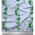 thumbnail image 1 of Soimoi Polyester Georgette Fabric Triangle & Leaves Printed Craft Fabric by The Yard 42 Inch Wide, 1 of 1