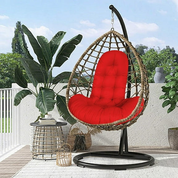 Fmbmuo Thicken Hanging Basket Seat Cushion, Outdoor Swing Cushion ,Hammock Swing Chair Cushions, Soft Egg Patio Chair Cushion with High Elasticity PP Cotton, for Indoor and Outdoor Garden Offices