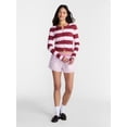 thumbnail image 2 of No Boundaries Cable Knit Crewneck Cardigan, Women's XXS-4X, 2 of 5