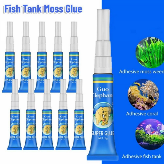 5Pcs Driftwood Fish Tank Landscaping Moss Glue Aquarium
