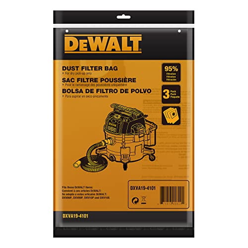 DEWALT DXVA19 4101 Dust Bag Fit for 6 10 Gallon Wet Dry Vacuum