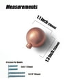 thumbnail image 3 of Goo-Ki Brushed Copper Cabinet Knob with 1.2''(30mm) Dia, Modern Solid Zinc Alloy Drawer Knob, Minimalist Style Cabinet Pull Drawer Handle Wardrobe Cabinet Door Handle 6 Pack, 3 of 6