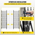 thumbnail image 6 of Dranite Steel Folding Security Gate 5'x10' - 360° Rolling w/ Keys, 6 of 6