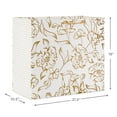 Hallmark 19" Jumbo Horizontal Gift Bag (Elegant Gold Floral)