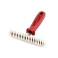 thumbnail image 2 of REGALWOVEN 5.5" Pet Dog Cat Nonslip Handle Metal Teeth Grooming Rake Comb Red, 2 of 3