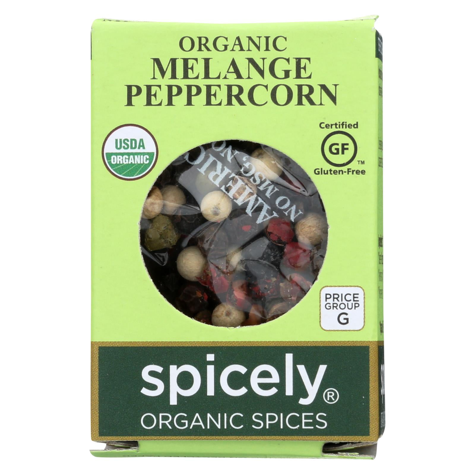 Spicely Organics Organic Peppercorn Melange Case of 6 0.45 oz