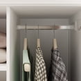 thumbnail image 5 of WIAWG 2-Door Wardrobe Armoire Closet with 3 Drawers and Hanging Rod plus Mirror, White, 5 of 8