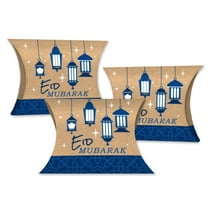 Big Dot of Happiness Eid Mubarak Favor Gift Boxes - Ramadan Party Petite Pillow Boxes - Set of 20