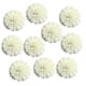 thumbnail image 1 of Cabezas de flores artificiales - Paquete de 10 crisantemos para decoración de bodas, para bebés Crema, 1 of 9
