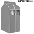 thumbnail image 1 of Hanging Garment Bag Garment Bag Izer Stora Bag With Clear Pvc D Clothes Rack, 1 of 5