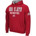 thumbnail image 2 of Men's Colosseum Scarlet Ohio State Buckeyes Sunrise Pullover Hoodie, 2 of 3