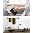 thumbnail image 5 of Yellow Black Ombre Kitchen Dish Towels for Drying Dishes Set of 3, Modern Gradient Abstract Art Waffle Weave Microfiber Hand Tea Bathroom Towels Quick Dry & Absorbent Towel 15.7x23.6, 5 of 7