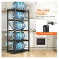 thumbnail image 4 of TiaGOC Storage Shelves for Storage with Wheels 1160LBS Heavy Duty Metal Shelving Unit Rolling Adjustable 5-Tier Pantry Shelves Kitchen Shelves Garage Shelving Utility Rack 2 Pack, 4 of 6