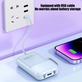 thumbnail image 4 of Grand Écran Affichage Numérique Banque d'Alimentation Portable 5000mAh avec Câble de Charge Intégré et Attache Pratique, 4 of 8