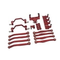 thumbnail image 3 of Almencla 1/16 RC Upgrades Kit Front and Rear Shock Tower Metal Chassis Link Rods Steering Servo Mount for C64 Model Truck DIY Modified red, 3 of 7