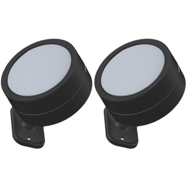 Lampara De Pared Lámpara de dormitorio LED Lámpara de lectura de 2000 mAh 3 modos de color Control táctil Negro 2 piezas Likrtyny Para estrenar