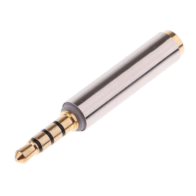 Adaptador de Micrófono perfecl 3.5mm estéreo Convertidor plata