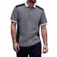 thumbnail image 1 of Camisas de Manga Corta de los Hombres Casual Color Sólido Lapel Top, Blusa de Verano de Nylon para el Uso Diario, 1 of 8