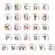 thumbnail image 4 of Llavero Con Letras Diamantes Llaveros Taladro 26 Piezas Doble Cara, 4 of 9