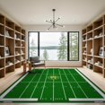 thumbnail image 2 of ODIKA 9'x12' Washable Area Rug Field Football Door Markers Stadium Border Markings Athletic for Great Room, Indoor Concept, Large Living Low Pile, Flatwoven, 2 of 7