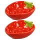 thumbnail image 1 of 2 platos pequeños decorativos de cerámica versátiles con forma de fresa, ideal para servir aperitivos, postres y frutas, para cocina y fiestas, 1 of 8