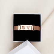 Anavia Essential Oil Bracelets, Aromatherapy Bracelet, Diffuser Bracelet, Aromatherapy Oil Lockets, Diffuser Lockets, Aromatherapy Jewelry, Diffuser Jewelry, With Gifts Box-[Rose Gold]