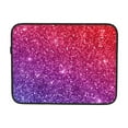 thumbnail image 7 of Red Purple Gradient Glitter Portable Laptop Sleeve Compatible with MacBook Air Notebook Computer Case for Men Women College School Students, 7 of 7