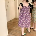 thumbnail image 3 of Baozhu Children's Sleeveless Floral Dress Sweet Summer Girls Vacation Sling Style Suitable for 3-8 Years Knee Length Clothing, 3 of 5