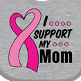 thumbnail image 4 of Inktastic Breast Cancer Awareness I Support My Mom with Pink Ribbon Boys or Girls Baby Bib, 4 of 4