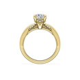 thumbnail image 2 of 1.15 T.C.W Oval Shape Natural Diamond Latest Design Solitaire Wedding Ring for Ladies Solid 14K Yellow Gold Size 8, 2 of 8