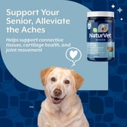 NaturVet Advanced Joint Care Senior Supplements, Bacon and Chicken Flavor, 60 Count