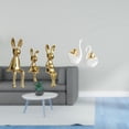 thumbnail image 2 of Figuras De La Familia Swan, Esculturas, Centro De Mesa, Artesanías De Animales, Adorno Para Estantería, Gabinete, Escritorio, Decoración De Exhibición, 2 of 8