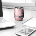 thumbnail image 3 of Camouflage 12oz Stainless Steel Insulated Wine Tumbler with Lid and Straw – Double Wall Vacuum Mug for Hot & Cold Drinks, 304 Steel Interior, Sweat-Free Design, 3 of 5
