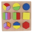 thumbnail image 2 of Rompecabezas de Geometría de montessori for learning Math Toy para Niños de Navidad, 2 of 7