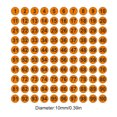 thumbnail image 2 of Moyic Paquete de 100 pegatinas de números consecutivos a largo plazo Clasificación Almacenamiento de inventario Suministros de organización Decoración del hogar negro sobre naranja tipo 1 Moyic HA059300-26B, 2 of 6