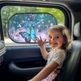 thumbnail image 3 of Yuyamidu Blue Butterfly Car Window Shades for Baby Bling Car Window Sun Shade 2 PCS Cling Car Sun Shade for Windows Fashion Car Shades for Side Windows Baby, Sunshades for Car Auto SUV, 3 of 7