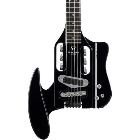 Traveler Ultralight Travel Guitar - Traveler Guitar Speedster Hot-Rod V2 Electric Travel Guitar Black