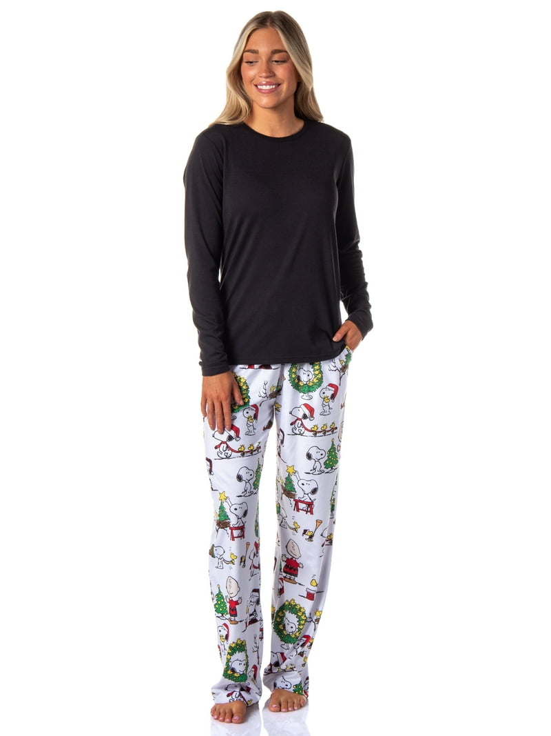 PJammy Women's Peanuts Christmas Pajama Pants, Charlie Brown