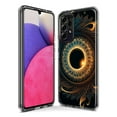 thumbnail image 3 of MUNDAZE Samsung Galaxy A33 Shockproof Clear Hybrid Protective Phone Case Mandala Geometry Abstract Eclipse Pattern Cover, 3 of 5