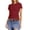 H480 Wine, variant on Womens Tees Solid Short Sleeve Blouse Crew Neck Summer Fashion Slim Fit Casual Dailywear Ladies T Shirts Size L Bronze