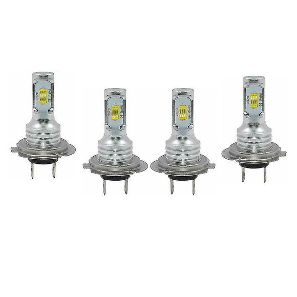 4pcs Mini H7 + H7 Combo Led Headlight Kit Bulbs High Low Beam 240w 52000lm 6000k Kit Super White