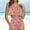 Hot Pink, variant on Sentmoon Bikini for Women Ruffle Curvy Women's Bathing Suit Tummy Control Push Up Plus Size Spaghetti Strap Women Swimsuits Summer Vacation for Surfing and Water Sports