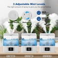 thumbnail image 2 of Mistvibe 6L Ultrasonic Cool Mist Humidifier for Bedroom Large Room, 3‑Level Mist, 360° Rotatable Nozzle, Quiet Humidifier for Home Office Nursery White, 2 of 8