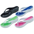 thumbnail image 2 of StarBay Women's Comfort Bold Thong Strap Beach Wedge Sandals, 2 of 2