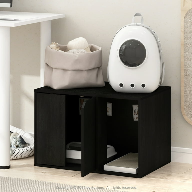 HomeStock Gothic Grace Small Litter Box Enclosure Americano Walmart
