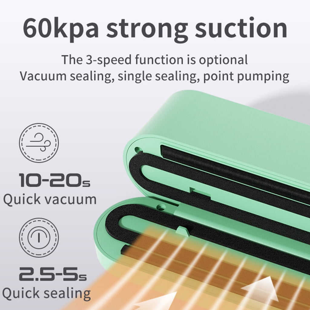 Vacuum Sealer Machine Fast Food Sealer for High Speed Continuous Working Multifunctional Food Vacuum Sealer Tool